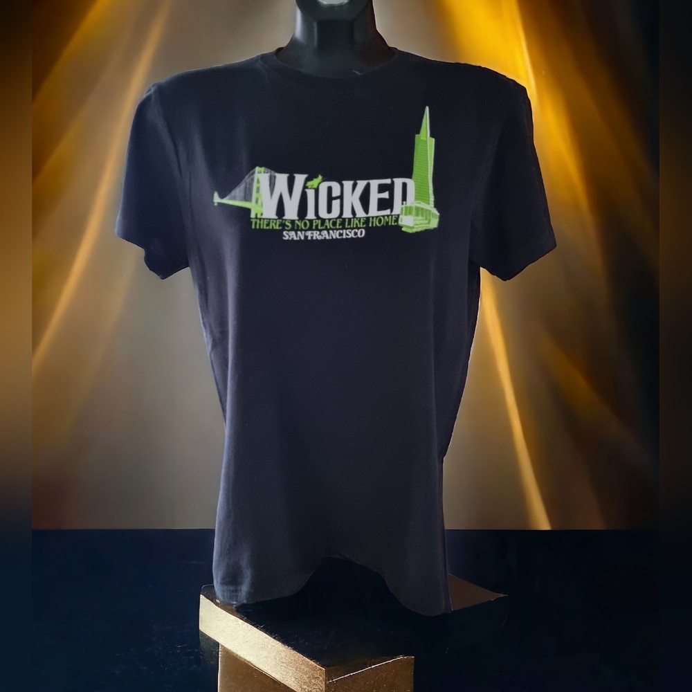Vintage WICKED 'There's No Place Like Home' Wizard of OZ Black Unisex T-Shirt